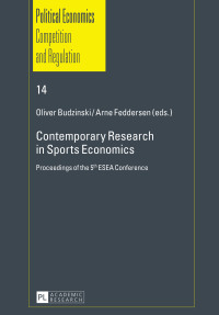 Imagen de portada: Contemporary Research in Sports Economics 1st edition 9783631646571