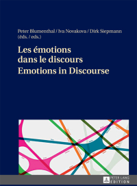 Cover image: Les émotions dans le discours / Emotions in Discourse 1st edition 9783631646083