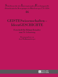 Cover image: GEISTESwissenschaften – IdeenGESCHICHTE 1st edition 9783631646052