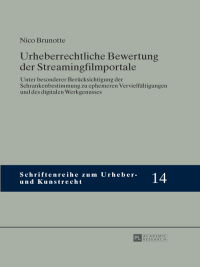 Imagen de portada: Urheberrechtliche Bewertung der Streamingfilmportale 1st edition 9783631645758