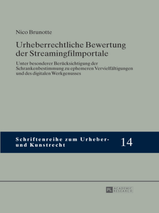 Cover image: Urheberrechtliche Bewertung der Streamingfilmportale 1st edition 9783631645758
