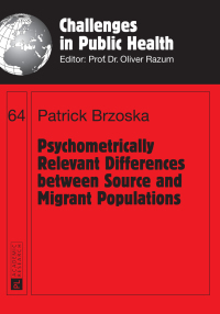 Immagine di copertina: Psychometrically Relevant Differences between Source and Migrant Populations 1st edition 9783631645727
