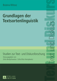 Imagen de portada: Grundlagen der Textsortenlinguistik 1st edition 9783631640999