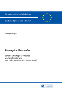 Cover image: «Praeceptor Germaniae» 1st edition 9783631640692