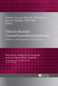 Cover image: Polnisch-deutsche Unternehmenskommunikation 1st edition 9783631643761