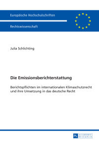 Cover image: Die Emissionsberichterstattung 1st edition 9783631642191