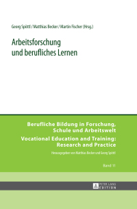 Imagen de portada: Arbeitsforschung und berufliches Lernen 1st edition 9783631642085