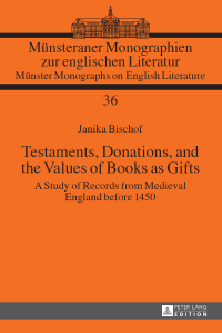 Titelbild: Testaments, Donations, and the Values of Books as Gifts 1st edition 9783631633151