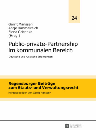 Cover image: Public-private-Partnership im kommunalen Bereich 1st edition 9783631626610