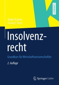 Cover image: Insolvenzrecht 2nd edition 9783658000257