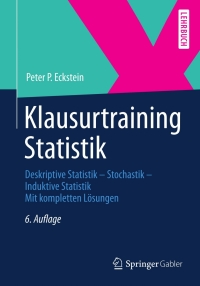 Cover image: Klausurtraining Statistik 6th edition 9783658000271