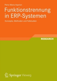 Imagen de portada: Funktionstrennung in ERP-Systemen 9783658000363