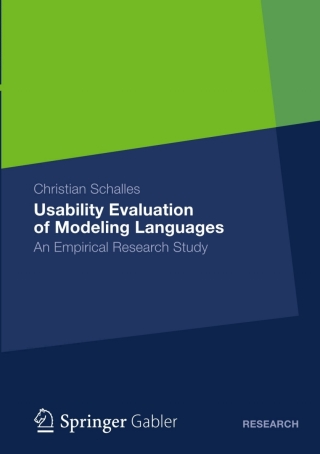 Cover image: Usability Evaluation of Modeling Languages 9783658000509