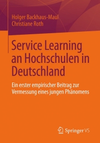 Cover image: Service Learning an Hochschulen in Deutschland 9783658001230