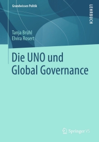 Imagen de portada: Die UNO und Global Governance 9783658001421