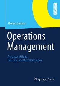 Cover image: Operations Management 9783658001827