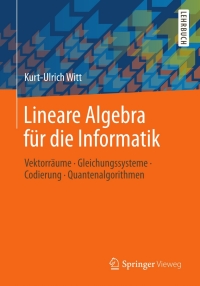 Cover image: Lineare Algebra für die Informatik 9783658001889