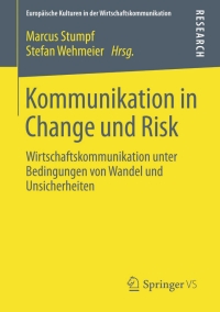 Cover image: Kommunikation in Change und Risk 9783658002176