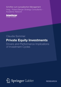 Titelbild: Private Equity Investments 9783658002336