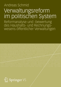 Imagen de portada: Verwaltungsreform im politischen System 9783658002800