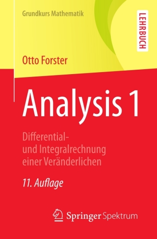 Imagen de portada: Analysis 1 11th edition 9783658003166