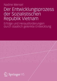 Cover image: Der Entwicklungsprozess der Sozialistischen Republik Vietnam 9783658003227