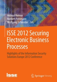 Imagen de portada: ISSE 2012  Securing Electronic Business Processes 1st edition 9783658003326