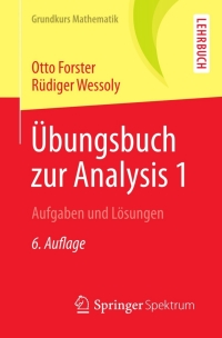 Titelbild: Übungsbuch zur Analysis 1 6th edition 9783658003357
