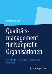 Immagine di copertina: Qualitätsmanagement für Nonprofit-Organisationen 9783658003531