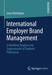 Imagen de portada: International Employer Brand Management 9783658004552