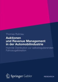 Imagen de portada: Auktionen und Revenue Management in der Automobilindustrie 9783658005795