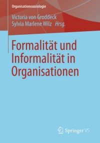 Immagine di copertina: Formalität und Informalität in Organisationen 9783658006020