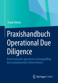 Cover image: Praxishandbuch Operational Due Diligence 9783658006839