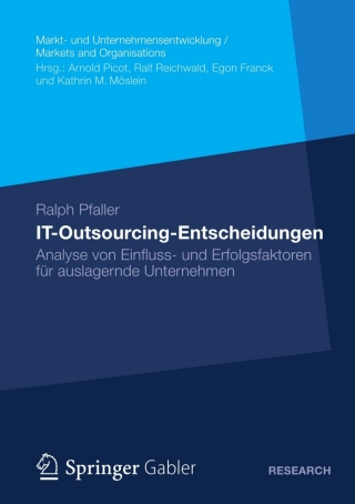Cover image: IT-Outsourcing-Entscheidungen 9783658007140