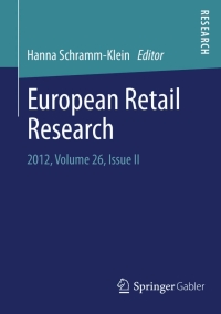 Cover image: European Retail Research 9783658007164