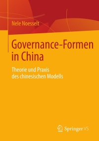 Cover image: Governance-Formen in China 9783658007225