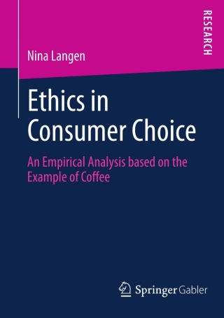 Cover image: Ethics in Consumer Choice 9783658007584