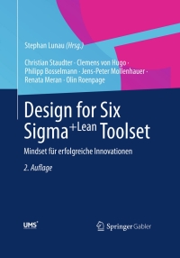 Cover image: Design for Six Sigma+Lean Toolset 2nd edition 9783658008277