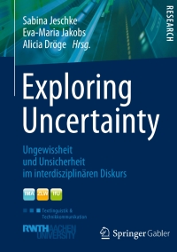 Cover image: Exploring Uncertainty 9783658008963