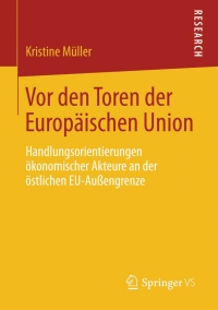 Cover image: Vor den Toren der Europäischen Union 9783658009090
