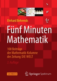 صورة الغلاف: Fünf Minuten Mathematik 3rd edition 9783658009977
