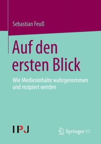 Cover image: Auf den ersten Blick 9783658011857