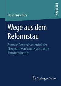 Titelbild: Wege aus dem Reformstau 9783658012212