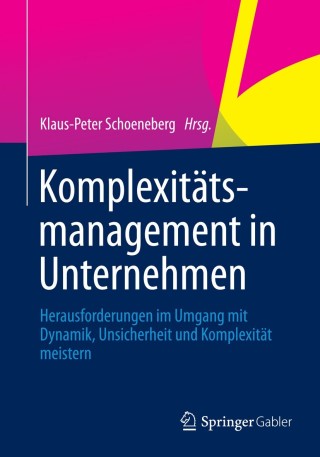 Cover image: Komplexitätsmanagement in Unternehmen 9783658012830