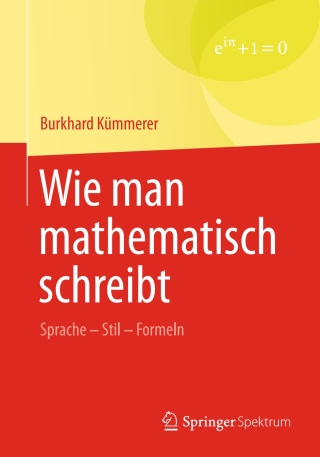 Cover image: Wie man mathematisch schreibt 9783658015756