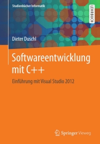 Imagen de portada: Softwareentwicklung mit C++ 9783658015855