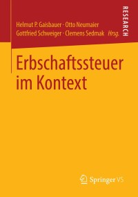 Omslagafbeelding: Erbschaftssteuer im Kontext 9783658016357