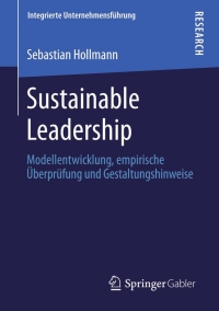 Cover image: Sustainable Leadership 9783658016944