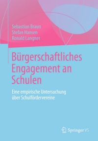 Cover image: Bürgerschaftliches Engagement an Schulen 9783658017279