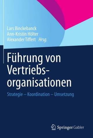 Cover image: Führung von Vertriebsorganisationen 9783658018290